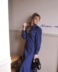 Robe bleue vintage T 42