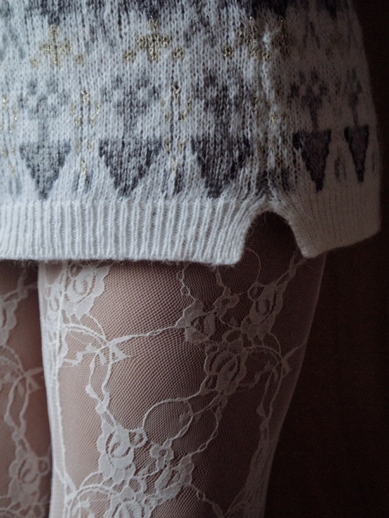 Collants blancs taille 1