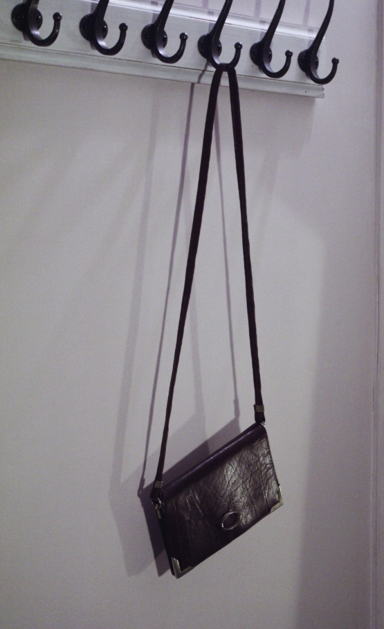 Pochette cuir bordeaux – Image 2