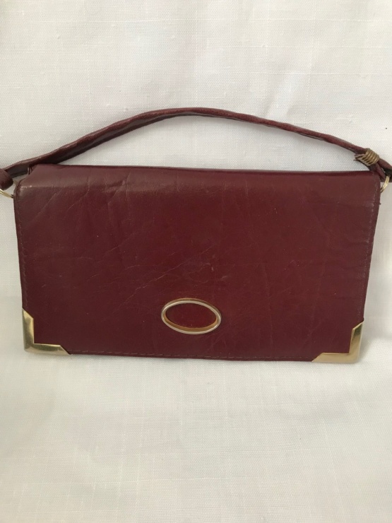 Pochette cuir bordeaux – Image 4