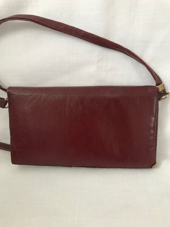 Pochette cuir bordeaux – Image 5