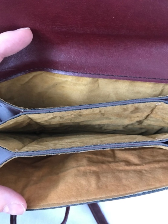 Pochette cuir bordeaux – Image 6