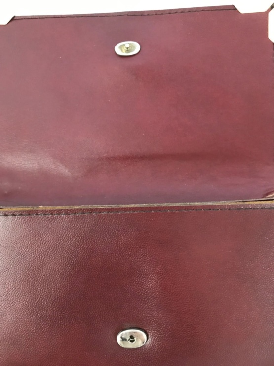 Pochette cuir bordeaux – Image 7