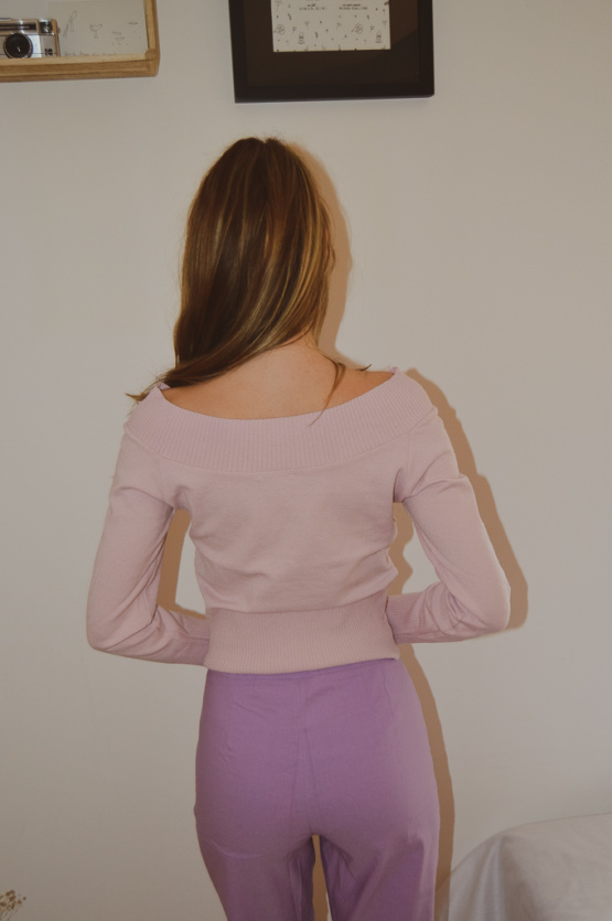 Pantalon rose/mauve T1 – Image 3