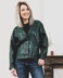 Veste verte en cuir tM