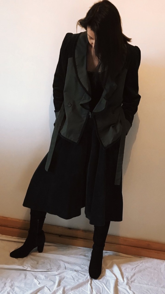 Veste velours kaki T 36 – Image 3