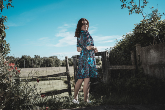 Robe vintage à fleurs T36-38 – Image 4