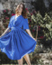 Robe bleue vintage T50