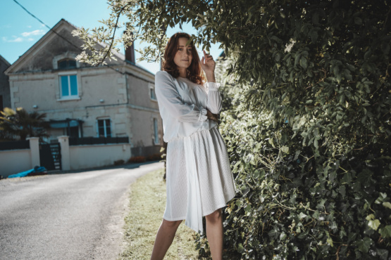 Robe blanche vintage taille 38