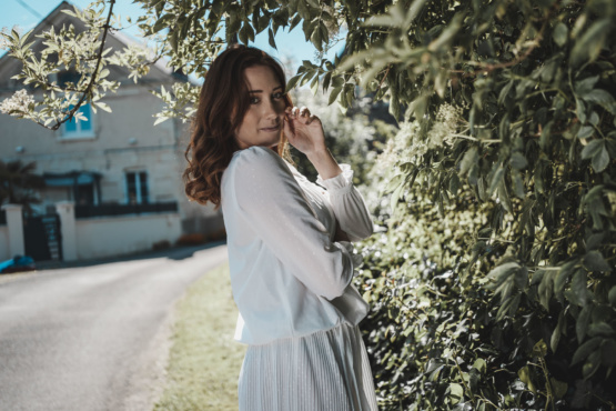 Robe blanche vintage taille 38 – Image 3