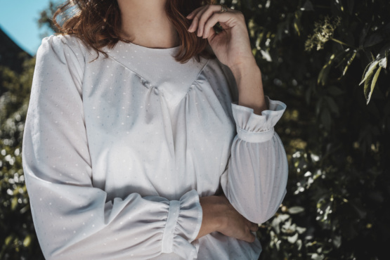Robe blanche vintage taille 38 – Image 5