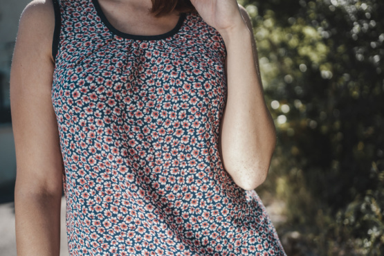 Top à fleurs T38