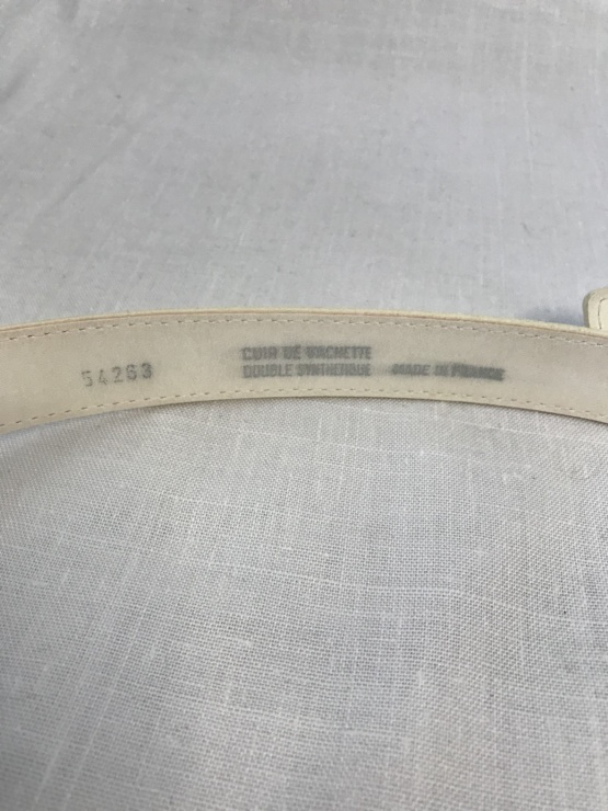 ceinture blanche Made In France 89 cm – Image 6