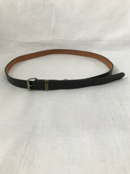 Ceinture noire en cuir – Image 3