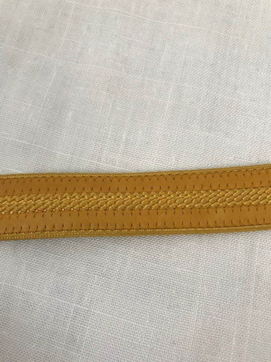 ceinture cuir jaune 77 cm – Image 5