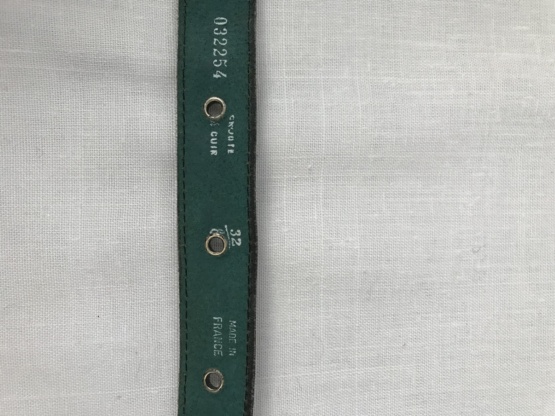 ceinture cuir bleu 90 cm – Image 7