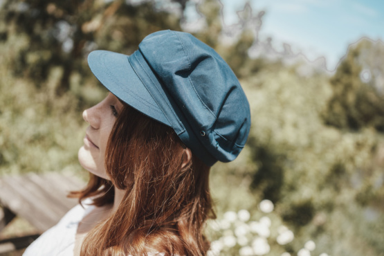 casquette bleue 58 cm