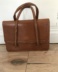 sac cuir marron vintage
