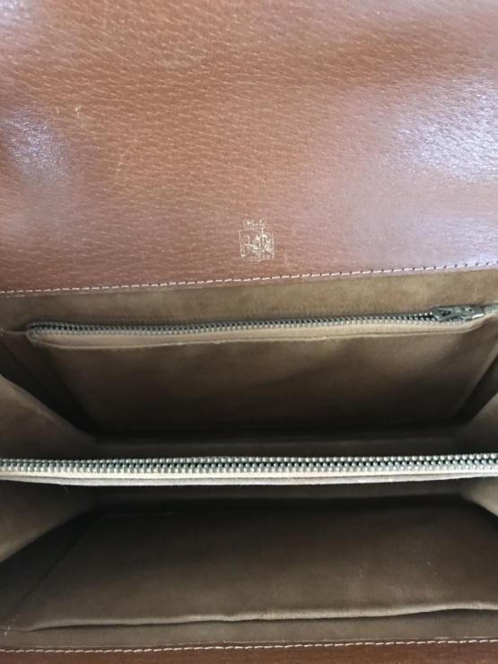 sac cuir marron vintage – Image 4