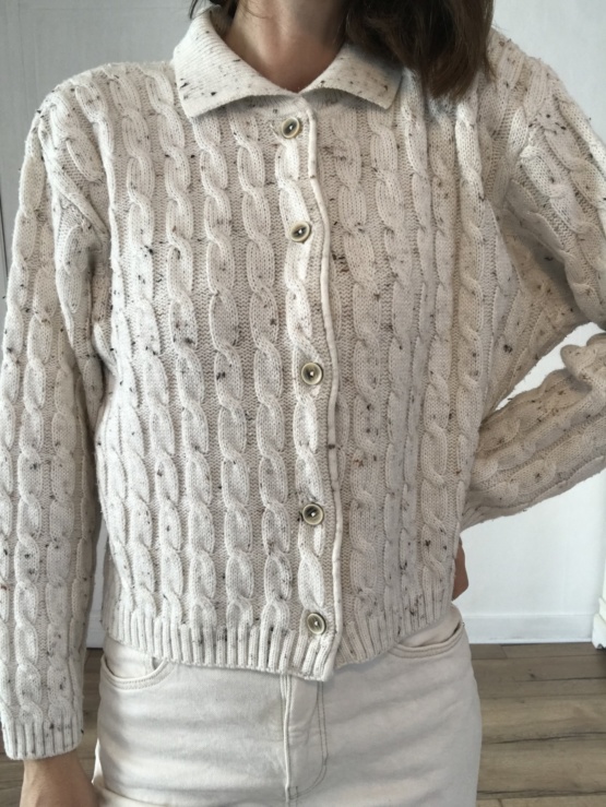 Cardigan à torsades T 38 – Image 5