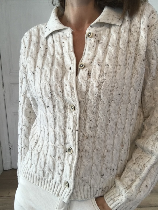 Cardigan à torsades T 38