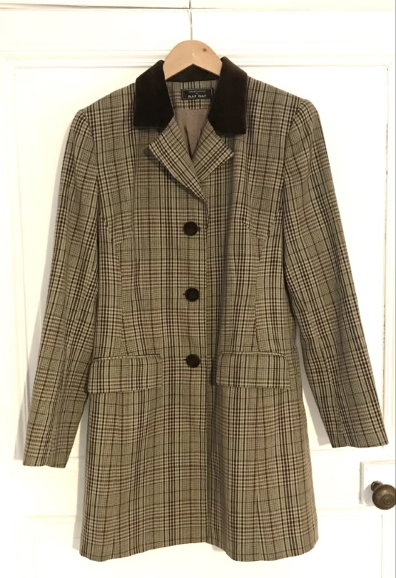 Veste longue à carreaux T38 – Image 7