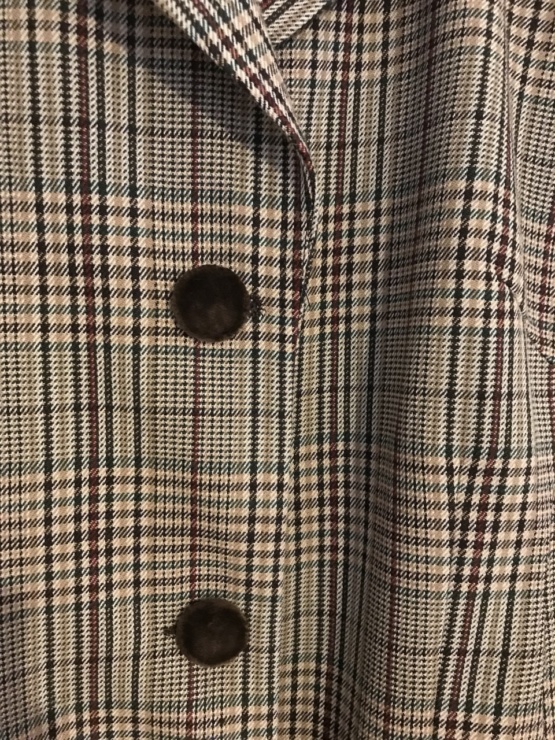 Veste longue à carreaux T38 – Image 6