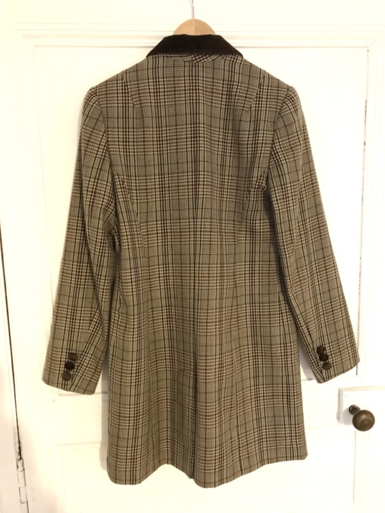 Veste longue à carreaux T38 – Image 5
