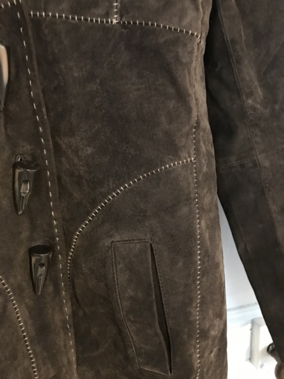 Manteau cuir marron T38 – Image 4