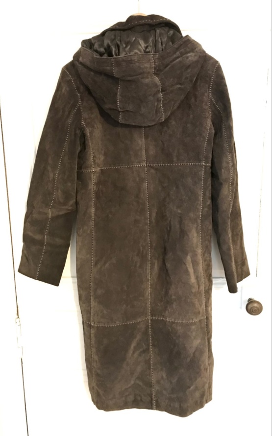 Manteau cuir marron T38 – Image 3