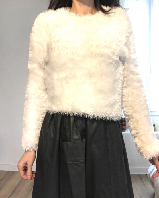 Pull blanc T 36/38