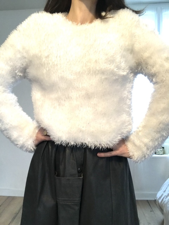 Pull blanc T 36/38 – Image 4