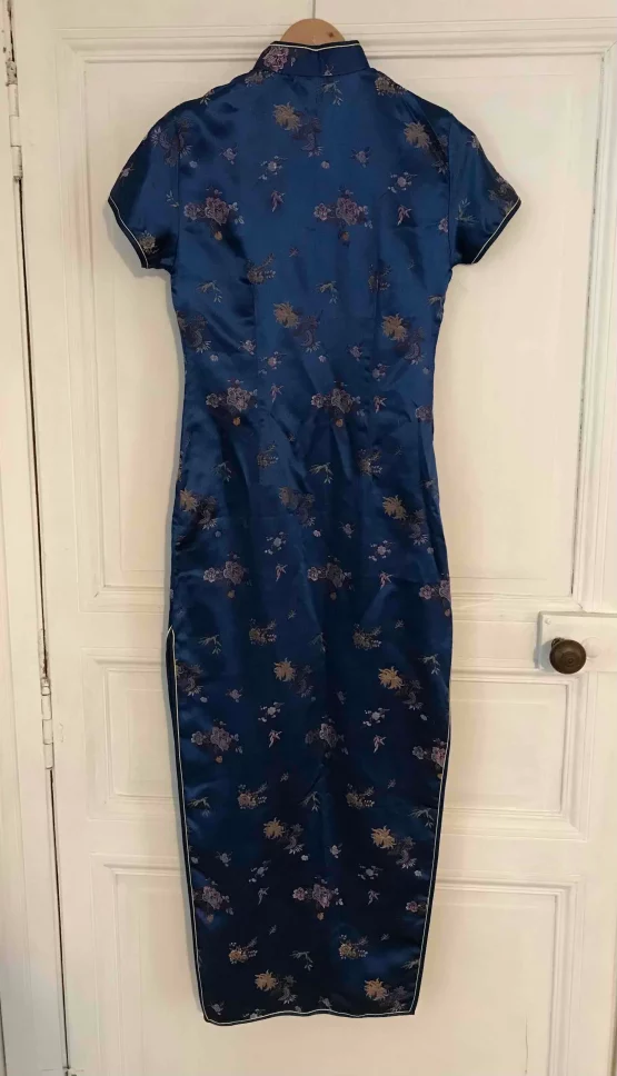 Robe asiatique bleue T 34/36 – Image 2