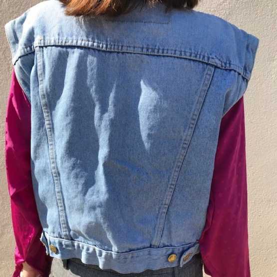 Veste en jean manches amovibles T36 – Image 5