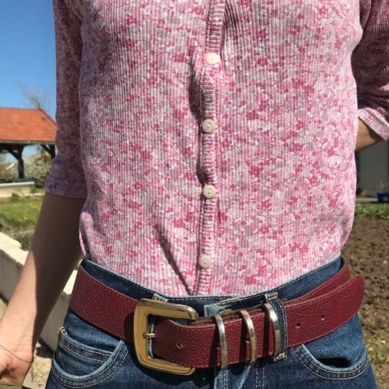 Ceinture cuir 74 cm - 89 cm