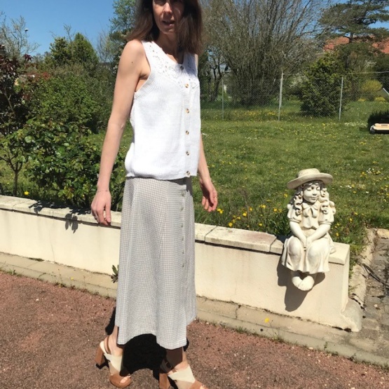 Jupe vichy T 38 – Image 3