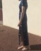 Robe asiatique bleue T 34/36