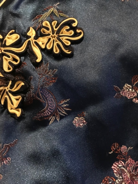 Robe asiatique bleue T 34/36 – Image 4