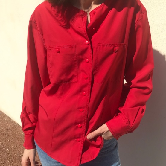 Chemisier rouge t42