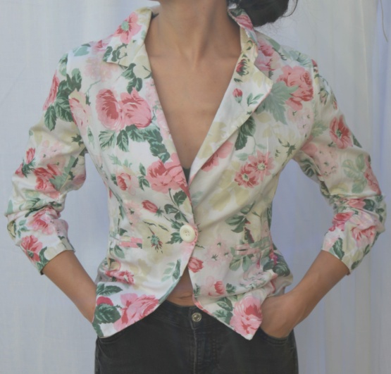 Veste à fleurs t40