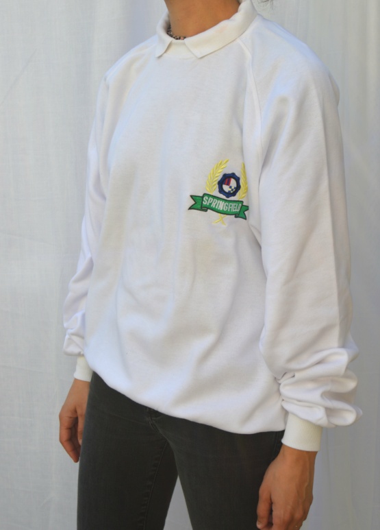 Sweat blanc T XL