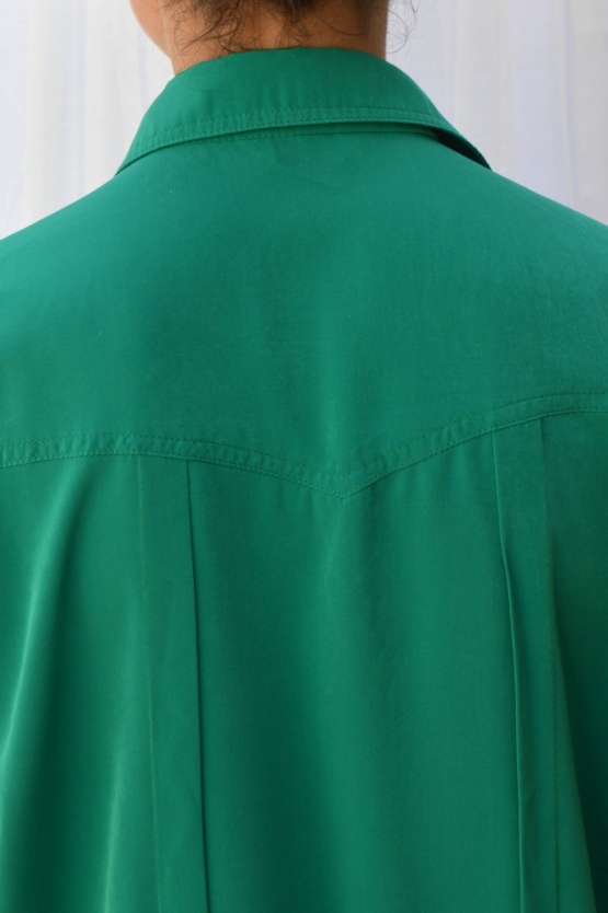 Chemise en soie verte t 46 – Image 4