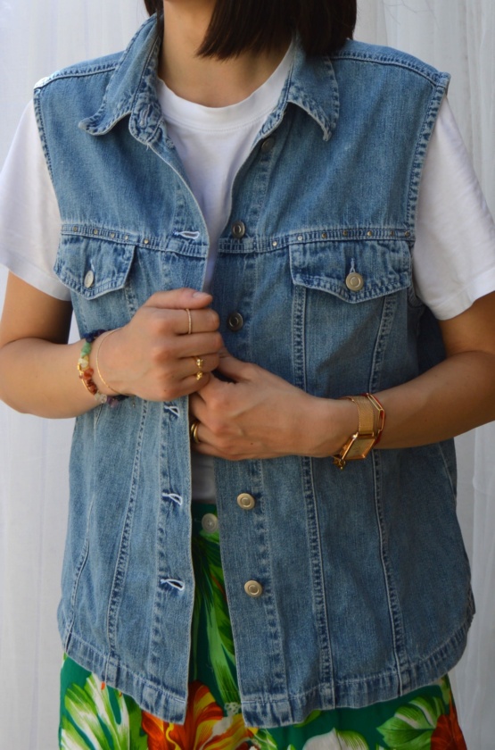 veste jean sans manche t 44