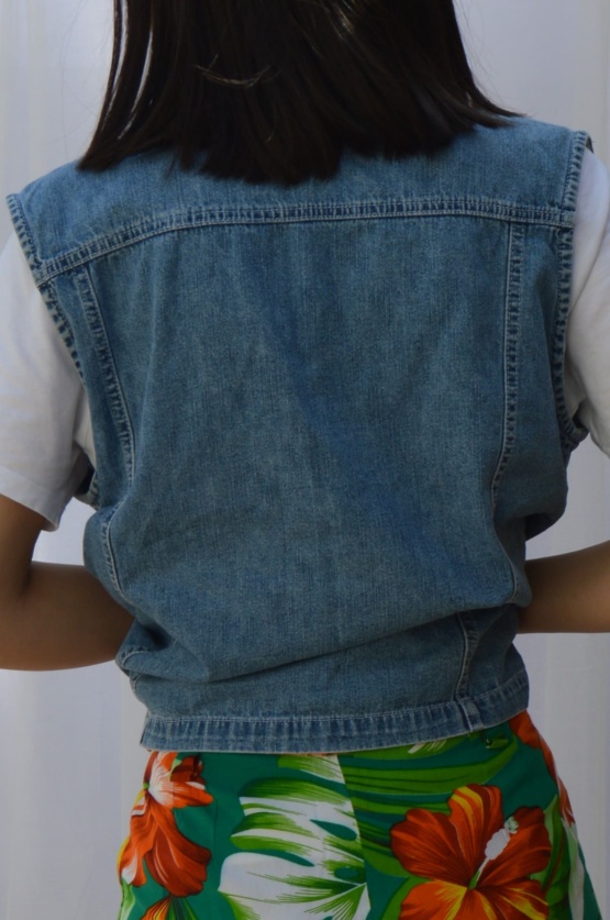 veste jean sans manche t 44 – Image 2