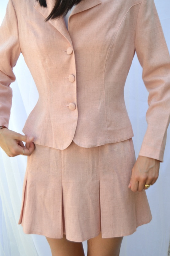 Tailleur jupe rose t1 – Image 4