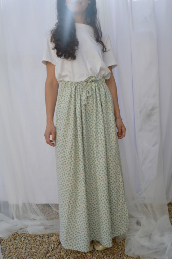 Jupe Maria longue marron et noir Taille unique – Image 6