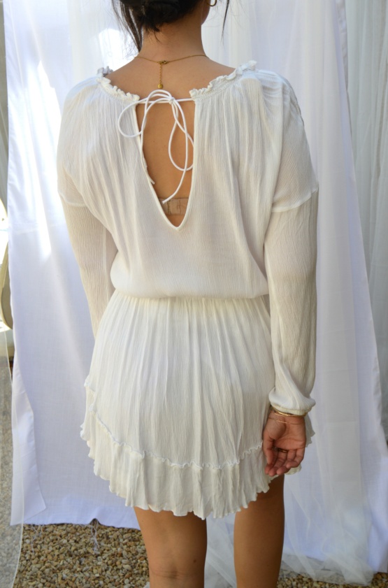 Robe blanche T36 – Image 3