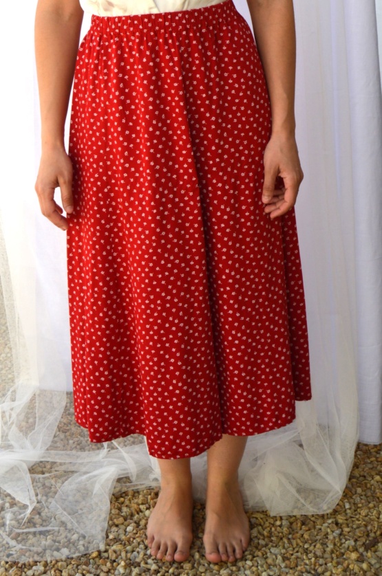 Jupe rouge t 36 – Image 2