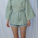 Kimono Jeanne noir et blanc – Image 2