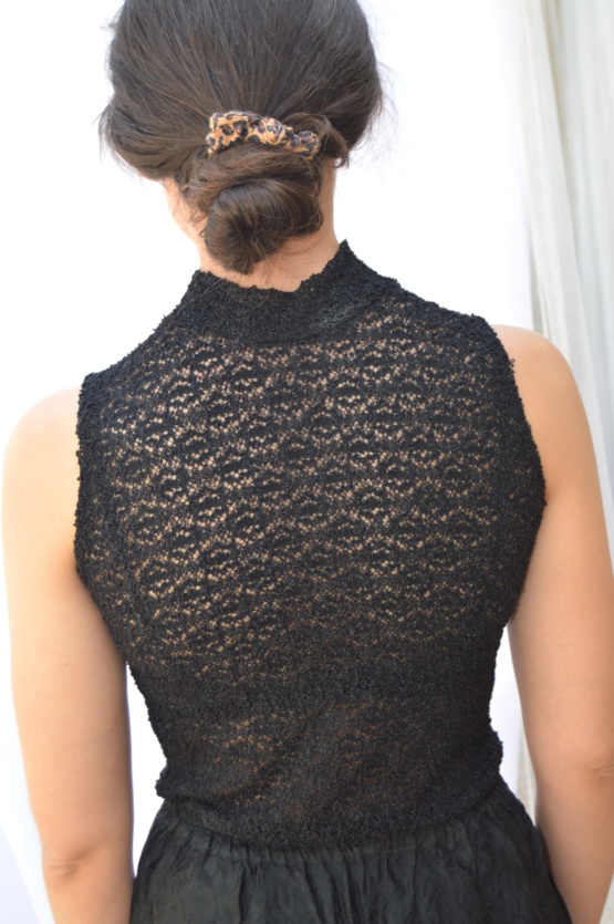 Top noir dentelle t 1 – Image 2